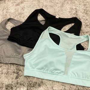 Bundle of 3 FILA SPORT medium impact sports bras